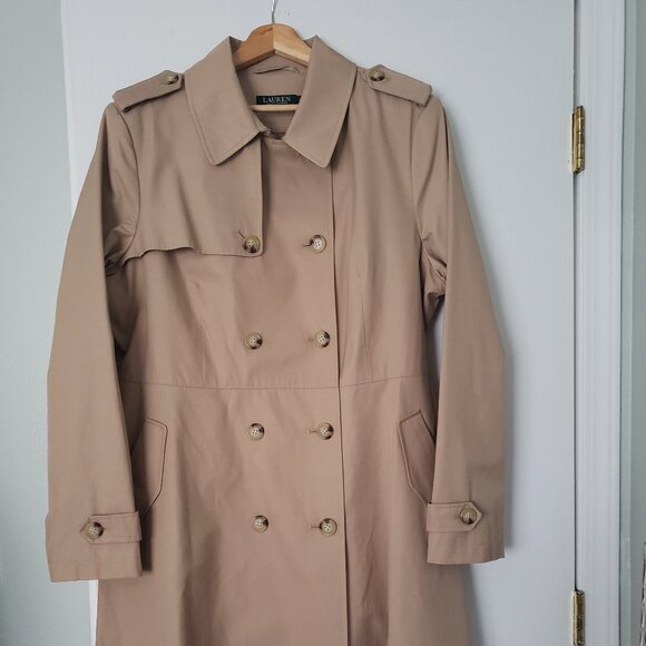 LIKE NEW. Classic double breasted trench coat - Picture 2 of 12